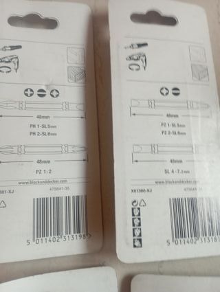 Lote de puntas de destornillador eléctrico nuevas