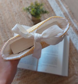 Funda para libro hecha a mano