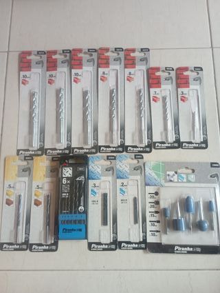 Lote Brocas de calidad pared madera, metal, muelas