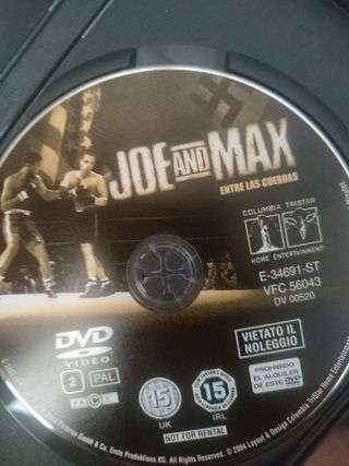 DVD Entre las Cuerdas boxeo Joe Louis