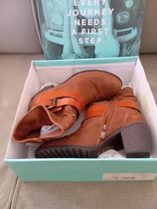 Botines marrones señora mtng