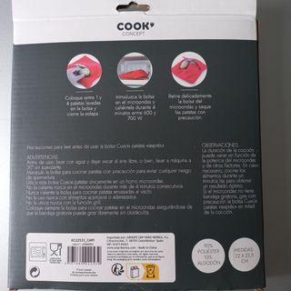 Cuece patatas "expres". Bolsa para cocer
