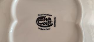 Tazza e piattini porcellana