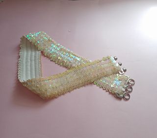 Cinturón elástico de lentejuelas