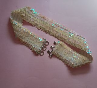 Cinturón elástico de lentejuelas