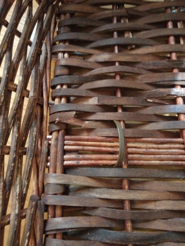 Tres cestas de mimbre