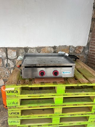 Plancha industrial infrico 2 fuegos