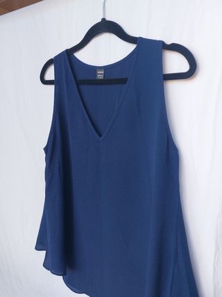 Blusa  con forma, azul marino  S