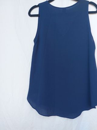 Blusa  con forma, azul marino  S
