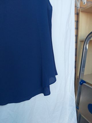 Blusa  con forma, azul marino  S