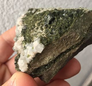 Minerali Collezione Epidoto Miniera Gambatesa
