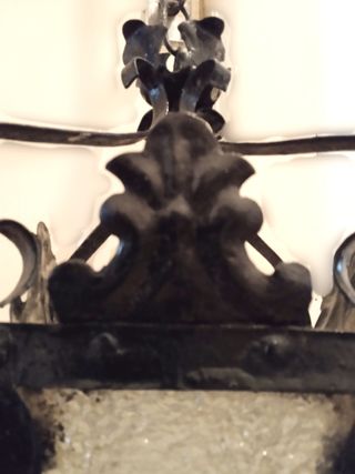 1 ANTIGUO FAROL HIERRO FORJADO VINTAGE EXTERIOR