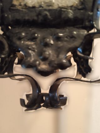 1 ANTIGUO FAROL HIERRO FORJADO VINTAGE EXTERIOR