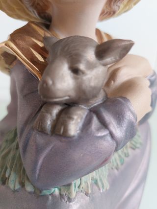 FIGURA PORCELANA/ORO/PLATINO  FIRMA  MARCO GINER