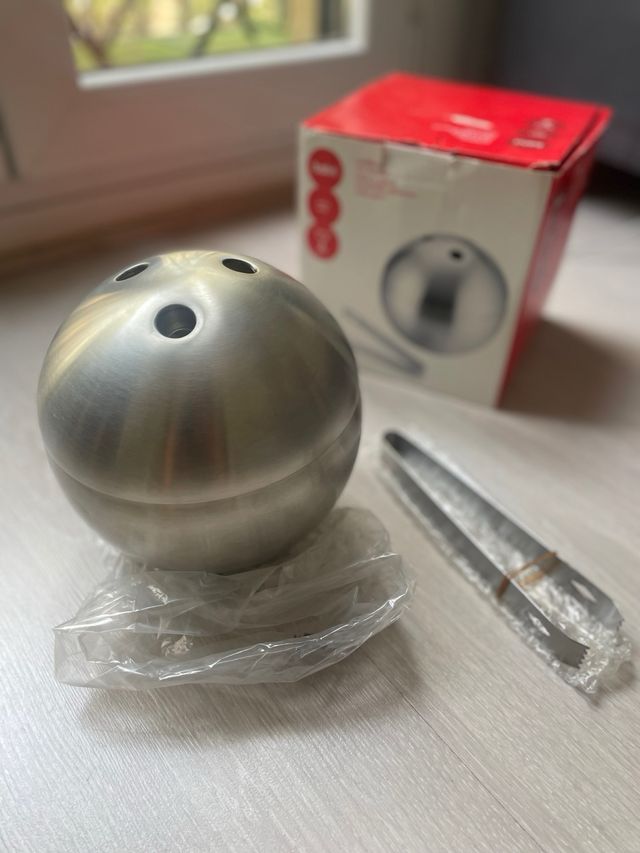 Cubitera de hielo Balvi en acero inoxidable