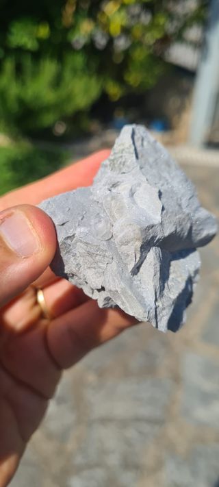 Minerali Calcite Cristallo su Marmo Carrara