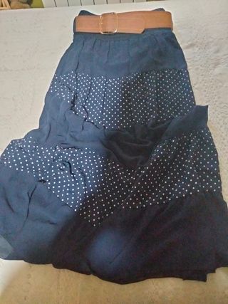 Falda larga vaporosa 