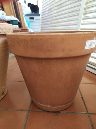 Lote macetas de barro