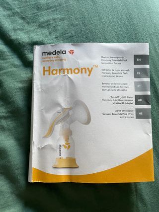 Sacaleches manual Medela Harmony
