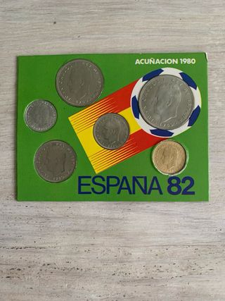 Estuche monedas conmemorativas mundial España 1982