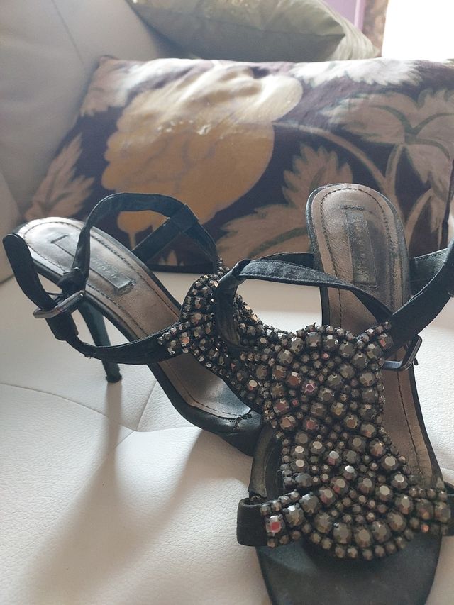 Sandalias de eventos con pedreria