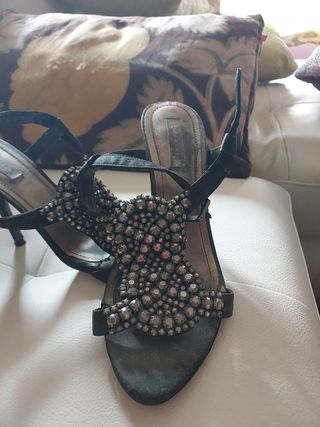 Sandalias de eventos con pedreria
