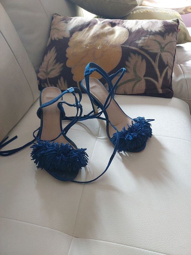 Sandalias azul electrico