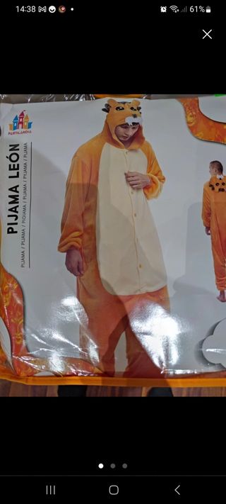 Pijama disfraz, León Adulto , disfressa talla M
