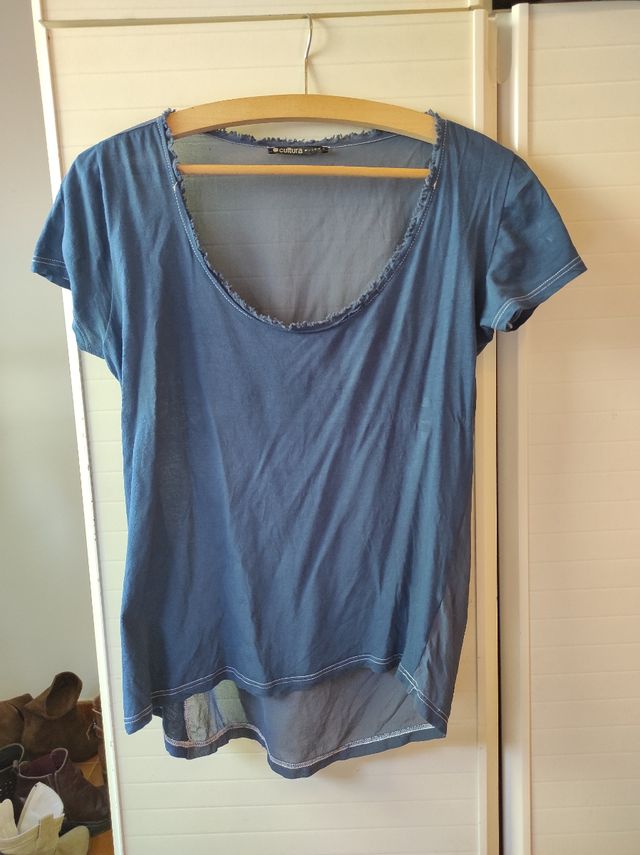 Maglietta Cultura Privée blu