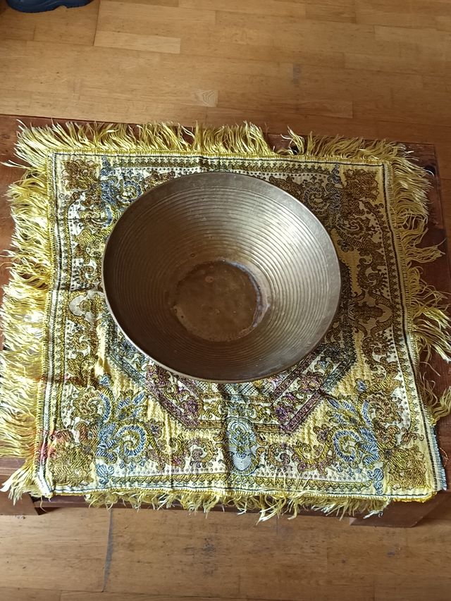 Centro de mesa + mantel de seda