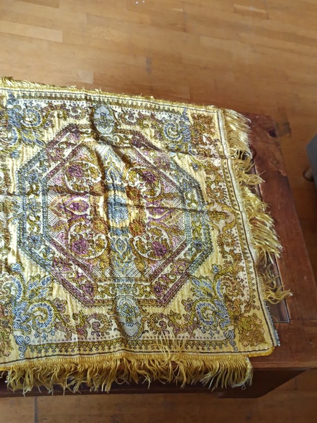 Centro de mesa + mantel de seda