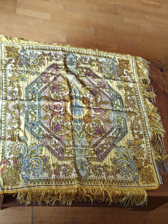 Centro de mesa + mantel de seda