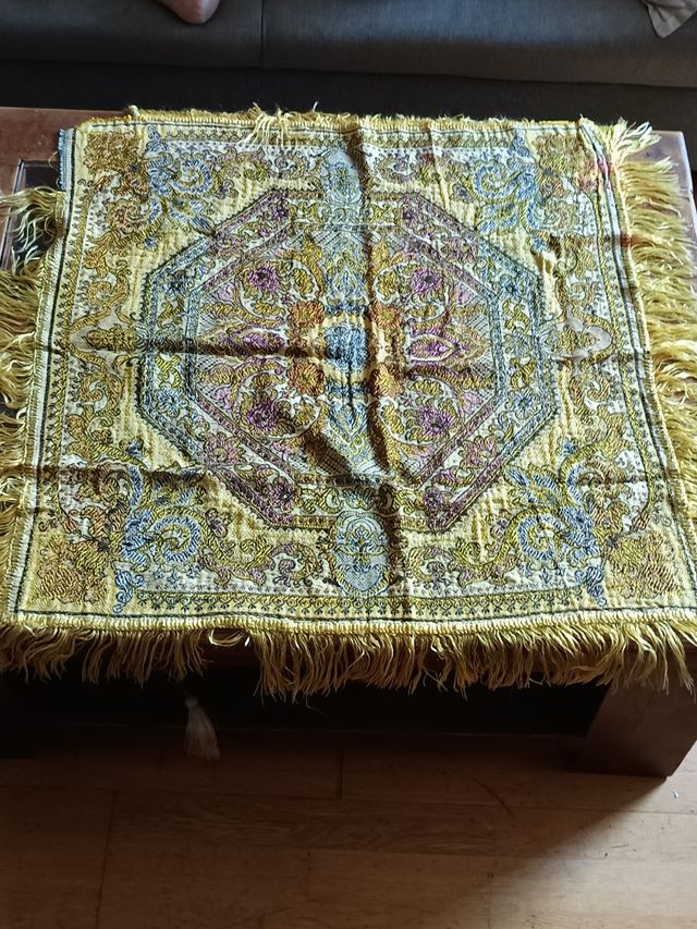 Centro de mesa + mantel de seda