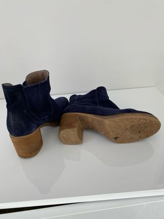 Borines serraje azul marino mustang