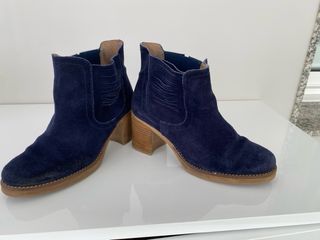 Borines serraje azul marino mustang