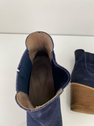 Borines serraje azul marino mustang