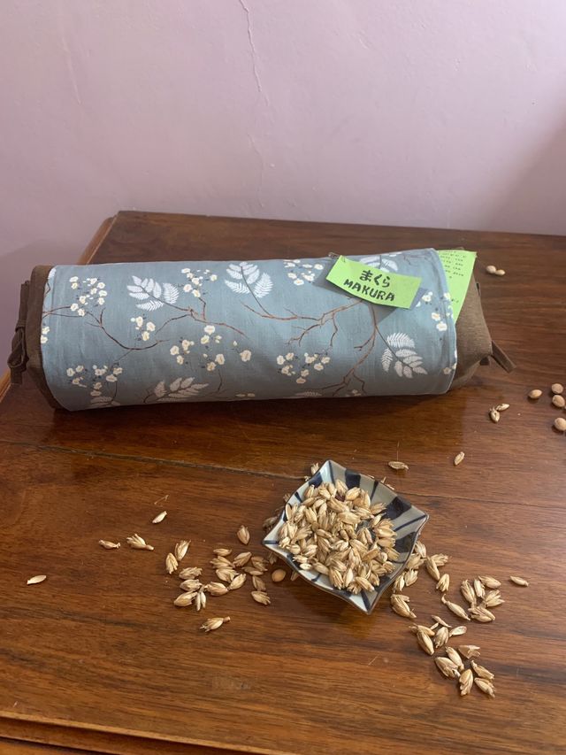 Makura cuscino giapponese con felce e ciliegio