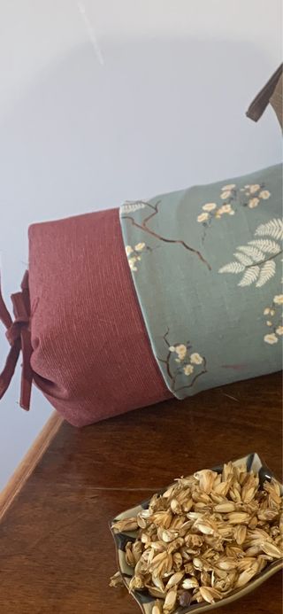 Makura cuscino giapponese con felce e ciliegio