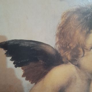 DOS CUADROS DE ANGELES DE RAFAEL CAPILLA SIXTINA