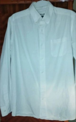 CAMISA BLANCA DE ALGODÓN TALLA M.