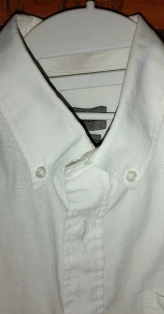 CAMISA BLANCA DE ALGODÓN TALLA M.