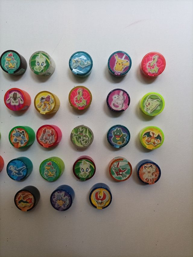 Pokemon roller tazos