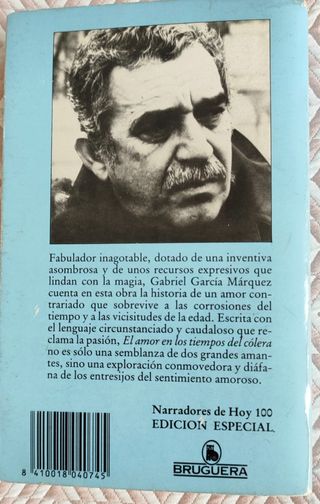 El amor en los tiempos del cólera