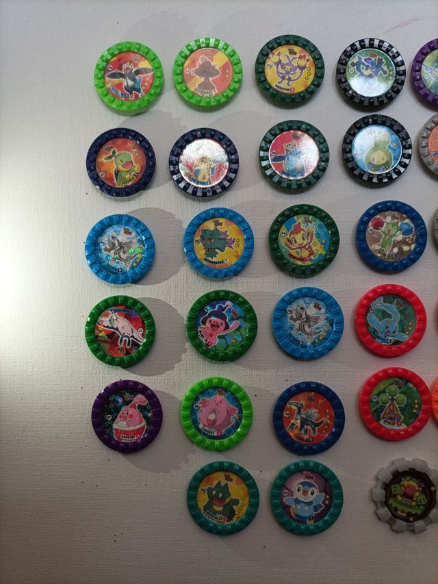 Pokemon Tazos Redondos