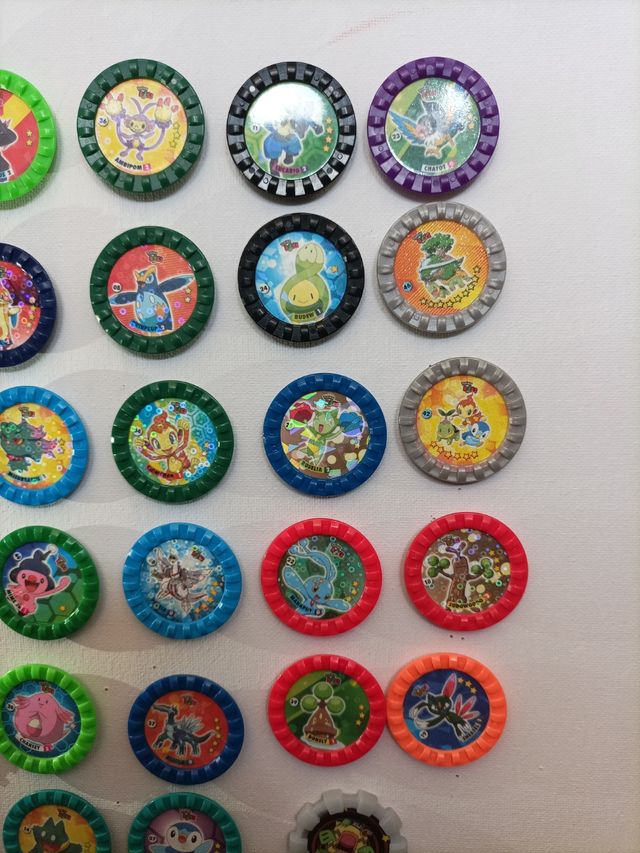 Pokemon Tazos Redondos