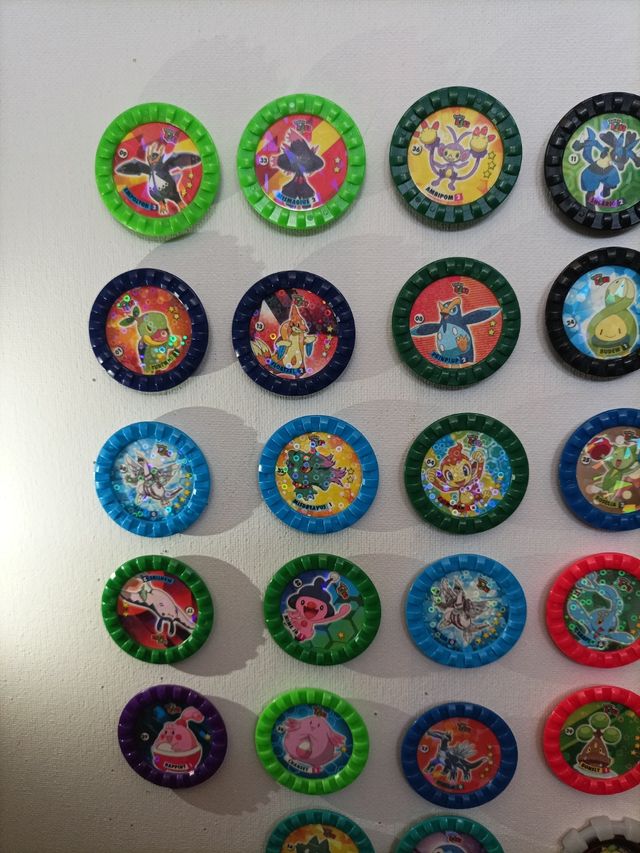 Pokemon Tazos Redondos
