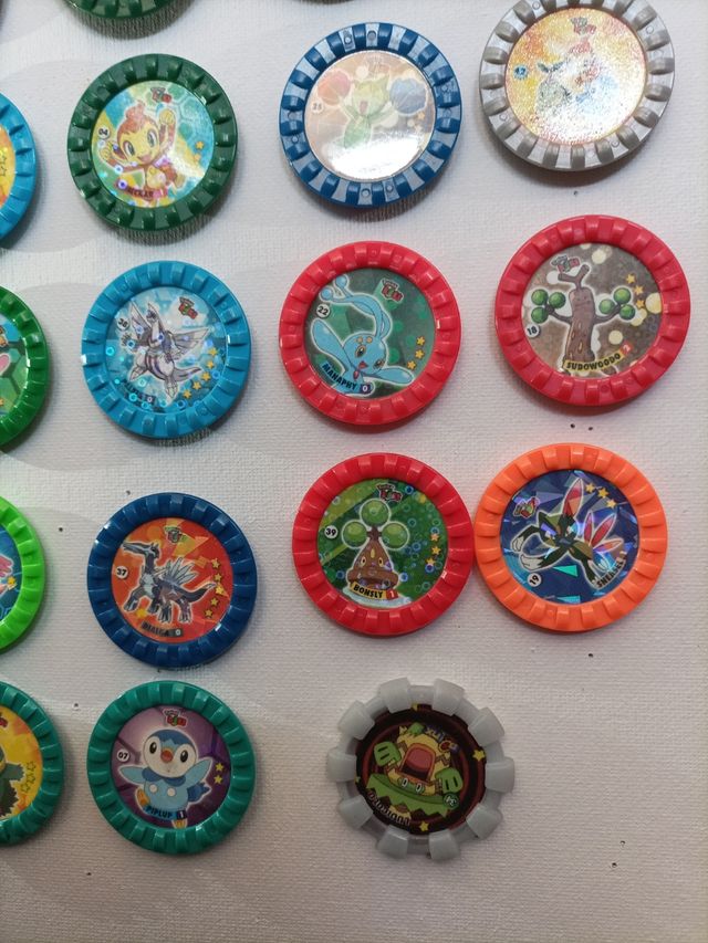 Pokemon Tazos Redondos