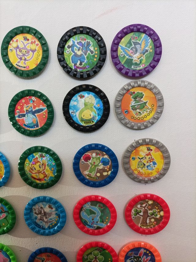 Pokemon Tazos Redondos