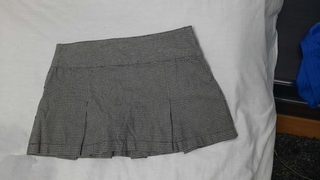 Falda cuadros corta