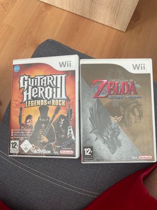 Zelda y guitar hero 3 nintendo wii